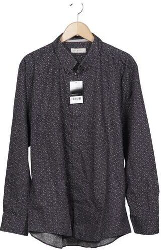 Herren Hemd, marineblau, Gr. 45, Baumwolle - Second Hand - Bugatti - Modalova