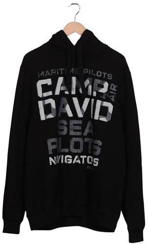 Herren Kapuzenpullover, schwarz, Gr. Xxl, Baumwolle, Synthetik - Second Hand - Camp david - Modalova
