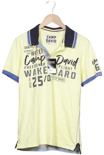 Herren Poloshirt, gelb, Gr. L - Second Hand - Camp david - Modalova