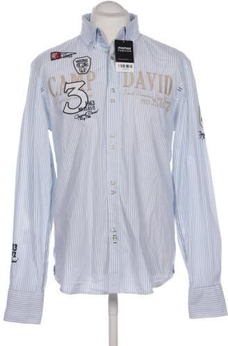 Herren Hemd, hellblau, Gr. L, Baumwolle - Second Hand - Camp david - Modalova