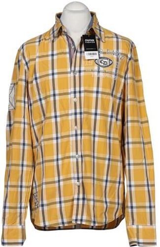 Herren Hemd, gelb, Gr. L, Baumwolle - Second Hand - Camp david - Modalova