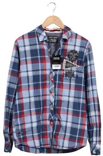 Herren Hemd, blau, Gr. S, Baumwolle - Second Hand - Camp david - Modalova