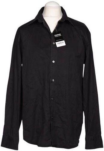Herren Hemd, schwarz, Gr. L, Elasthan, Baumwolle - Second Hand - Calvin Klein - Modalova
