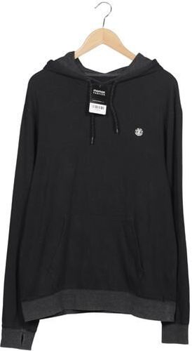 Herren Kapuzenpullover, schwarz, Gr. L, Baumwolle, Synthetik - Second Hand - Element - Modalova