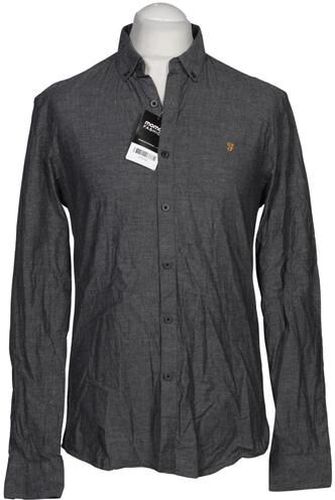 Herren Hemd, grau, Gr. M, Baumwolle - Second Hand - Farah - Modalova