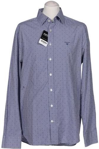 Herren Hemd, blau, Gr. 41, Baumwolle - Second Hand - Gant - Modalova