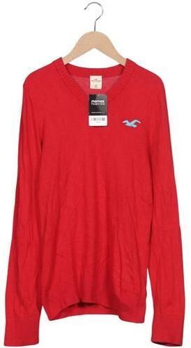 Herren Pullover, rot, Gr. M, Baumwolle, Synthetik, Viskose - Second Hand - Hollister - Modalova