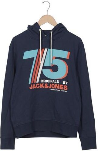 Herren Kapuzenpullover, marineblau, Gr. L, Baumwolle - Second Hand - Jack & jones - Modalova