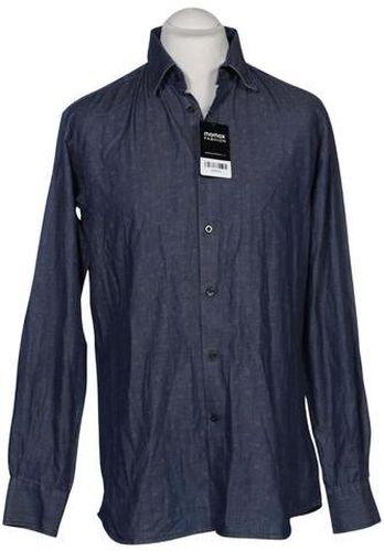 Herren Hemd, marineblau, Gr. 42, Baumwolle - Second Hand - Lagerfeld - Modalova