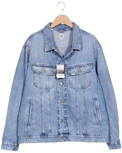 Herren Jacke, hellblau, Gr. Xxl, Baumwolle - Second Hand - Lee - Modalova