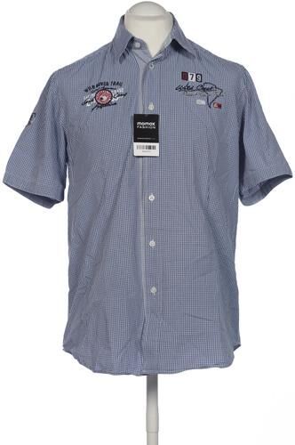 Herren Hemd, blau, Gr. M, Baumwolle - Second Hand - Lerros - Modalova