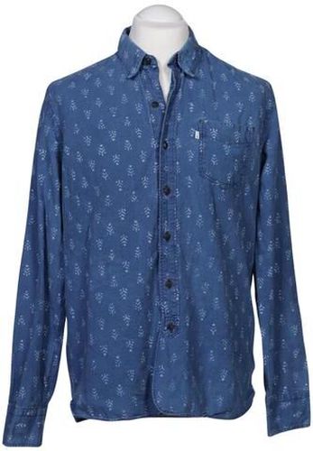 Herren Hemd, blau, Gr. L, Baumwolle - Second Hand - Levis - Modalova