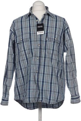 Herren Hemd, blau, Gr. M, Baumwolle - Second Hand - Levis - Modalova