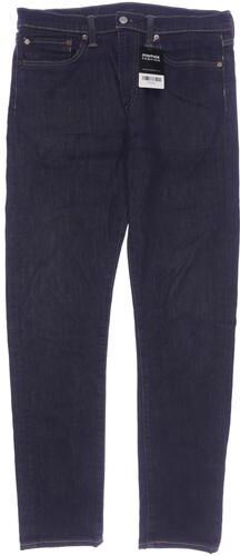 Herren Jeans, marineblau, Gr. W31 L34, Elasthan, Baumwolle, Leder, Synthetik - Second Hand - Levis - Modalova