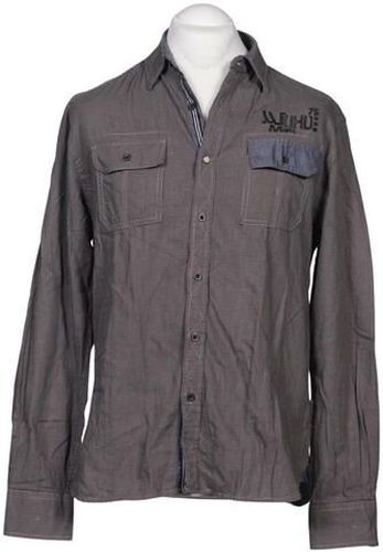 Herren Hemd, grau, Gr. L, Baumwolle - Second Hand - manguun - Modalova