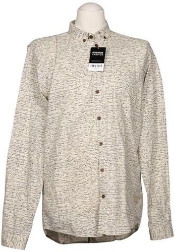 Herren Hemd, beige, Gr. L, Baumwolle - Second Hand - Minimum - Modalova
