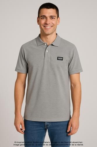 Herren Poloshirt, grau, Gr. S, Baumwolle - Second Hand - Muji - Modalova