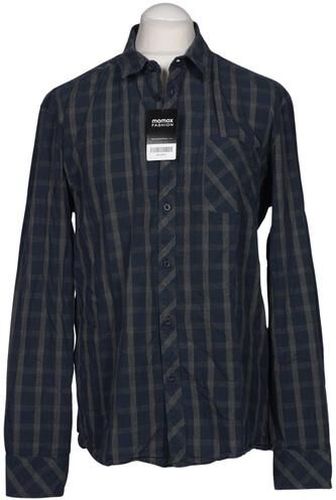 Herren Hemd, marineblau, Gr. XL, Baumwolle - Second Hand - Mustang - Modalova