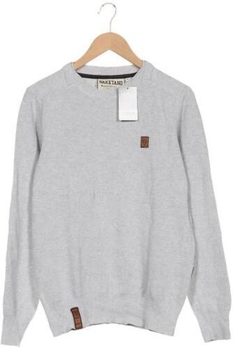 Herren Pullover, grau, Gr. L, Baumwolle - Second Hand - Naketano - Modalova