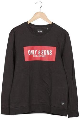 Herren Sweatshirt, schwarz, Gr. L - Second Hand - ONLY & SONS - Modalova