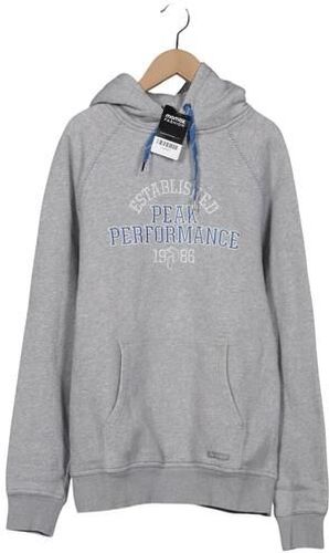 Herren Kapuzenpullover, grau, Gr. L, Baumwolle, Synthetik - Second Hand - Peak Performance - Modalova