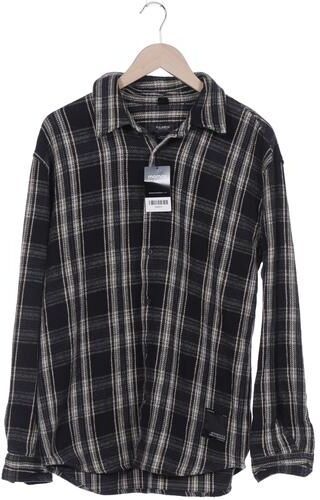 Herren Jacke, schwarz, Gr. L, Baumwolle - Second Hand - Pull & Bear - Modalova