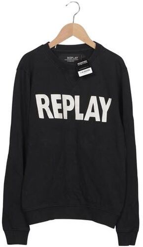 Herren Sweatshirt, schwarz, Gr. S, Baumwolle - Second Hand - Replay - Modalova