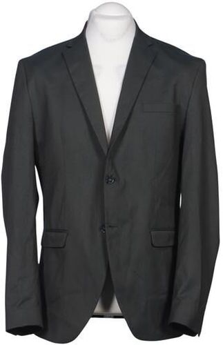 Herren Sakko, grau, Gr. EU 52, Elasthan, Synthetik, Viskose - Second Hand - Selected - Modalova