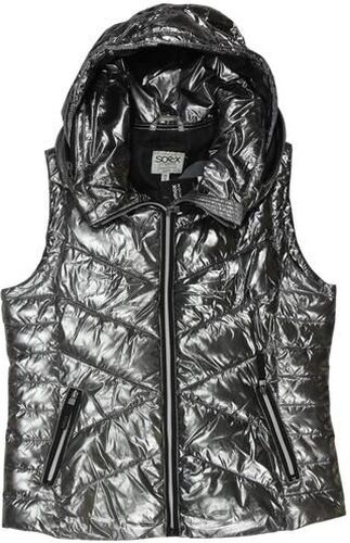 Damen Weste, silber, Gr. EU 38, Synthetik - Second Hand - Soccx - Modalova