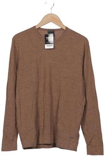 Herren Pullover, braun, Gr. EU 54, Merino, Schurwolle - Second Hand - Strellson - Modalova