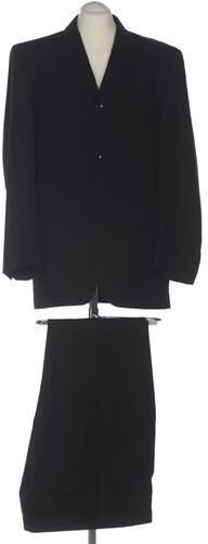 Cortesa Herren Anzug, schwarz, Lang-Gr. 102, Schurwolle, Viskose - Second Hand - Via - Modalova