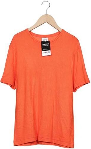 Herren Pullover, orange, Gr. L - Second Hand - Zara - Modalova