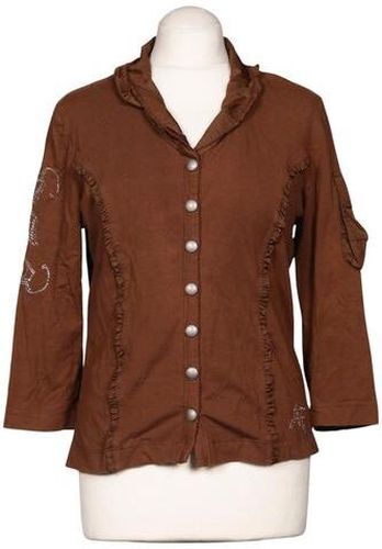 Damen Blazer, braun, Gr. EU 40, Elasthan, Baumwolle - Second Hand - Airfield - Modalova