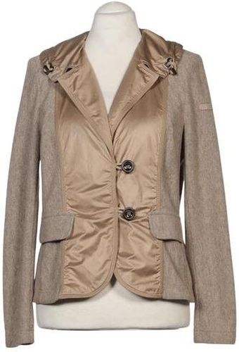 Damen Blazer, beige, Gr. EU 44, Synthetik - Second Hand - Airfield - Modalova