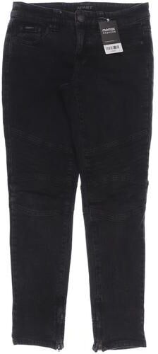 Damen Jeans, schwarz, Kurz-Gr. 17, Elasthan, Baumwolle - Second Hand - Apart - Modalova