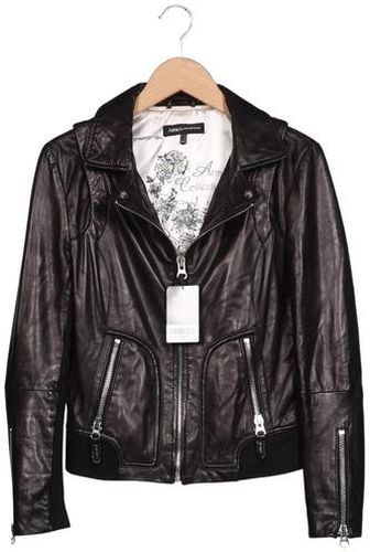 Damen Jacke, schwarz, Gr. EU 40 (UK 12), Leder, Synthetik - Second Hand - ARMA - Modalova