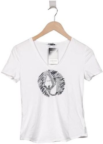 Jeans Damen T-Shirt, weiß, Gr. EU 38, Elasthan, Baumwolle - Second Hand - Giorgio Armani - Modalova