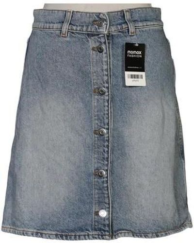 Damen Rock, blau, Gr. EU 36, Baumwolle, Lyocell - Second Hand - ARKET - Modalova