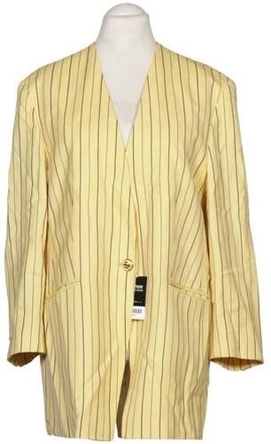 Damen Blazer, gelb, Gr. EU 46, Schurwolle, Viskose - Second Hand - Basler - Modalova