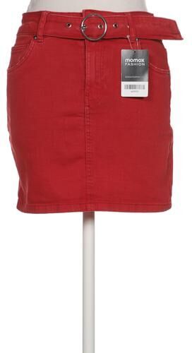Damen Rock, rot, Gr. EU 34, Elasthan, Baumwolle - Second Hand - Bershka - Modalova