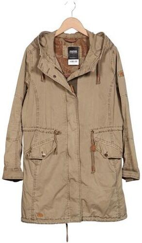 Damen Mantel, beige, Gr. EU 42, Baumwolle - Second Hand - Camel active - Modalova