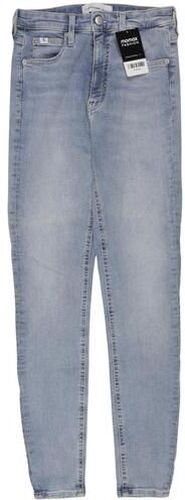 Jeans Damen Jeans, hellblau, Gr. W26 L27, Elasthan, Baumwolle, Leder - Second Hand - Calvin Klein - Modalova