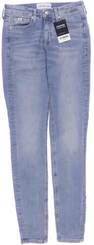 Jeans Damen Jeans, blau, Gr. W26 L32, Elasthan, Baumwolle, Leder - Second Hand - Calvin Klein - Modalova
