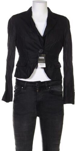 Damen Blazer, schwarz, Gr. EU 38, Baumwolle, Synthetik, Viskose - Second Hand - Cinque - Modalova