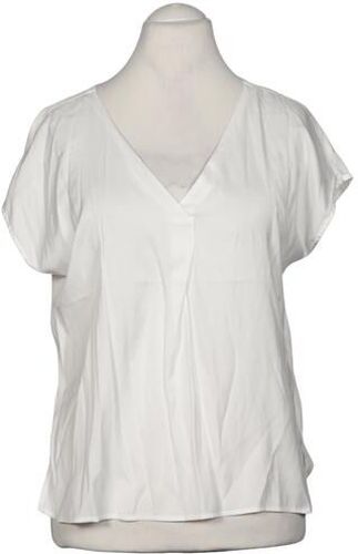 Damen Bluse, weiß, Gr. EU 40, Synthetik, Viskose - Second Hand - Comma - Modalova