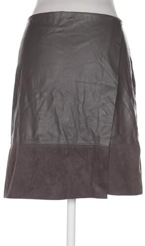 Damen Rock, grau, Gr. EU 36, Elasthan, Kunstleder, Synthetik - Second Hand - Comma - Modalova