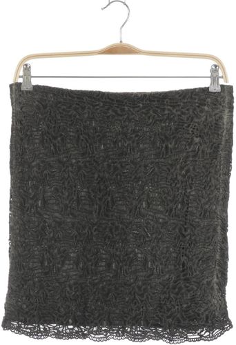 Damen Rock, grau, Gr. EU 38, Baumwolle - Second Hand - Comma - Modalova