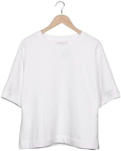 Damen Sweatshirt, weiß, Gr. EU 46, Elasthan, Baumwolle, Synthetik - Second Hand - Comma - Modalova