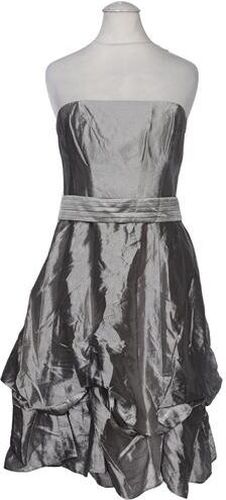 Damen Kleid, silber, Gr. EU 38 (UK 10), Synthetik, Viskose - Second Hand - Coast - Modalova