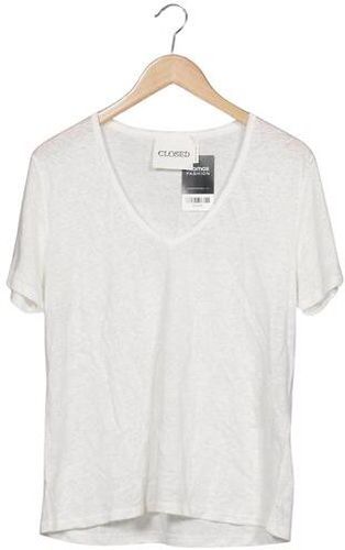 Damen T-Shirt, weiß, Gr. XL, Leinen - Second Hand - Closed - Modalova